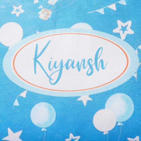 Personalized Air Balloon Printed Kids Pillow